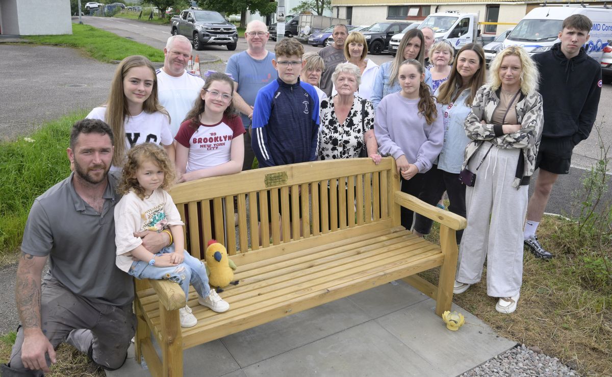 Memorial bench honours Sharon Kane