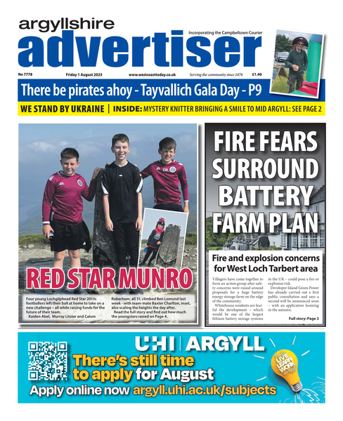 Argyllshire Advertiser 1st August 2025