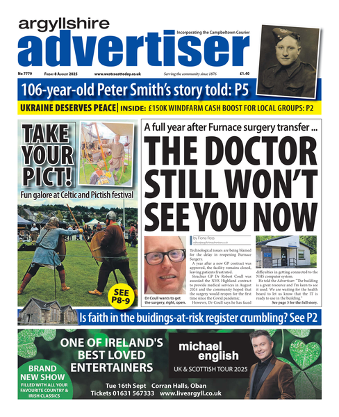 Argyllshire Advertiser 8 August 2025