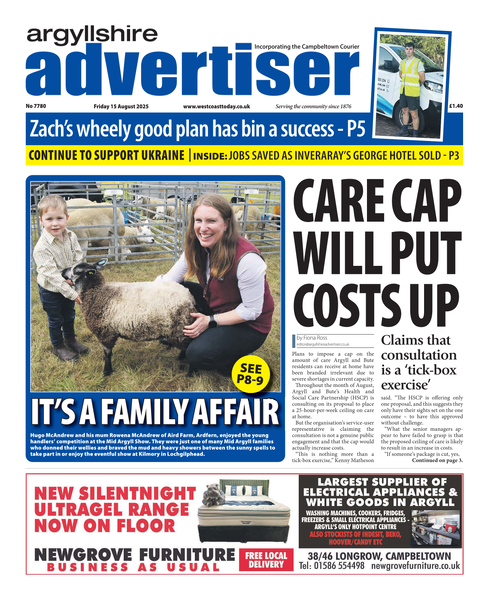 Argyllshire Advertiser 15 August 2025