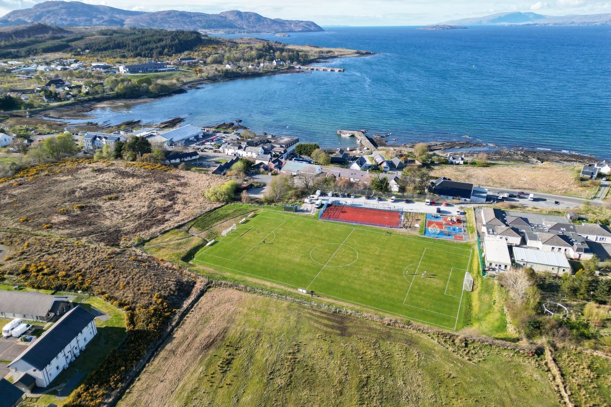 South Skye all-weather pitch jigsaw pieces coming together nicely