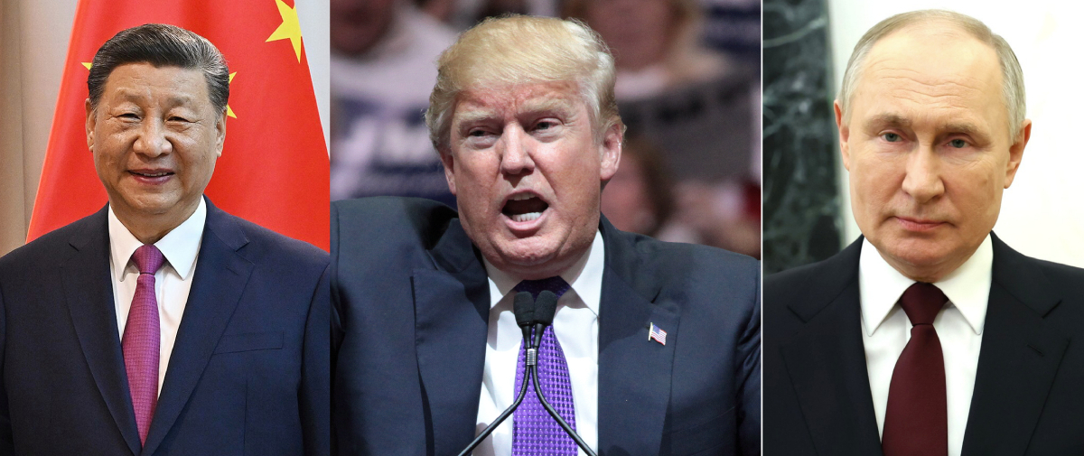 Xi Jinping Donald Trump and Vladimir Putin 20250902