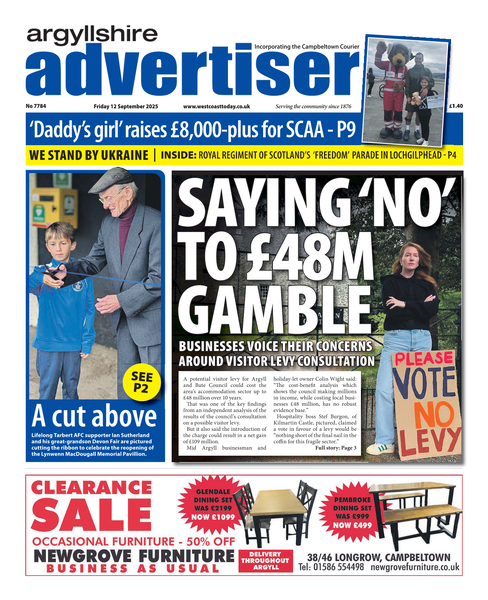 Argyllshire Advertiser 12th September 2025