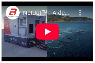 NetJet™ - high-pressure pump unit for the safe and reliable cleaning of offshore aquaculture nets.