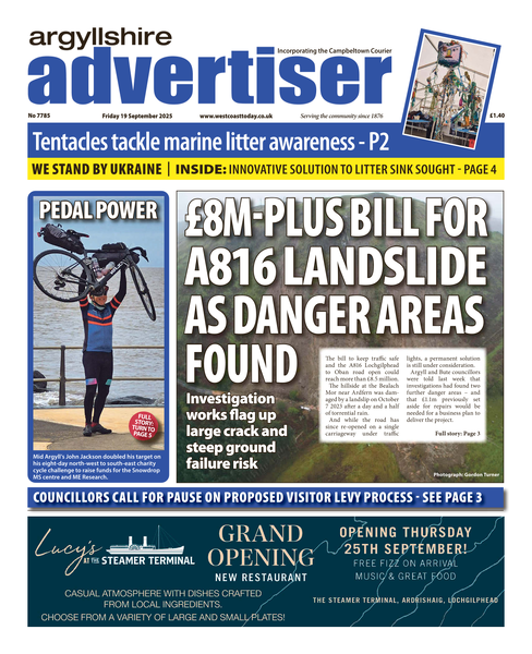 Argyllshire Advertiser 19th September 2025