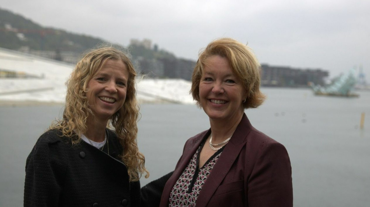 Kristine Hartmann CEO of Salmon Living Lab (left) Bente E. Torstensen CEO Nofima web