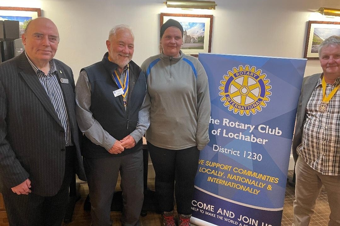Gemma takes Rotarians on thrilling journey along Highland waterway
