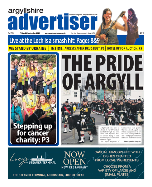 Argyllshire Advertiser 26th September 2025