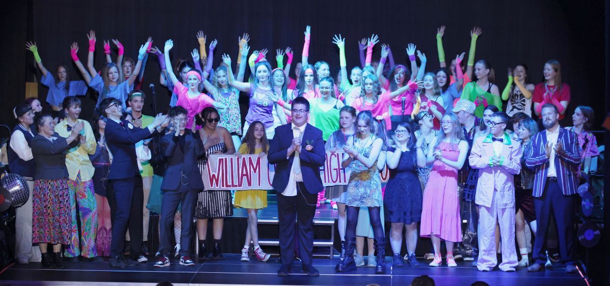 The cast of Back to the 80s. Photograph: Kevin McGlynn