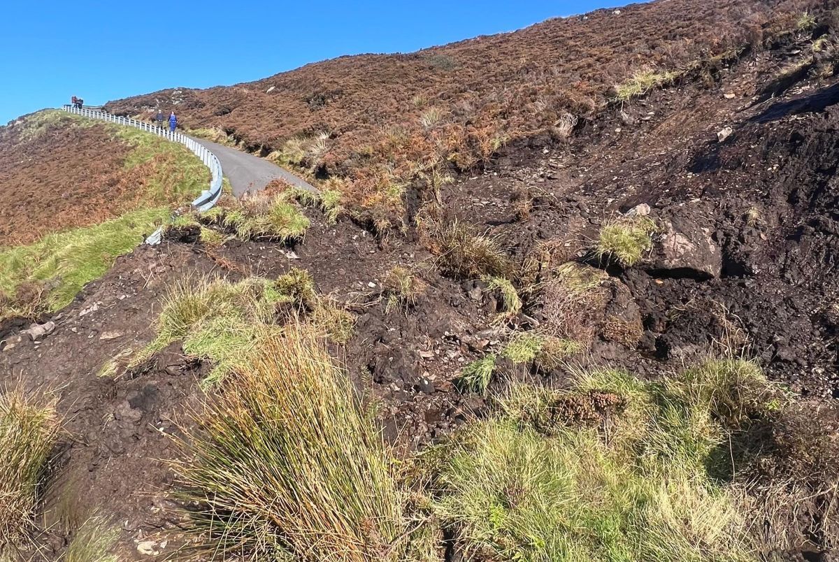 Heavy rain triggers landslide and flash flooding in South Kintyre
