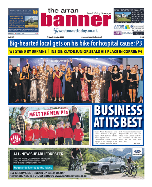 Arran Banner 3 October 2025