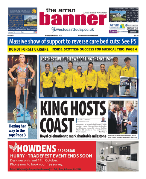 Arran Banner 10th October 2025