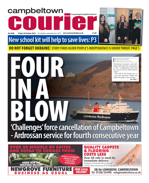 Campbeltown Courier 10th October 2025