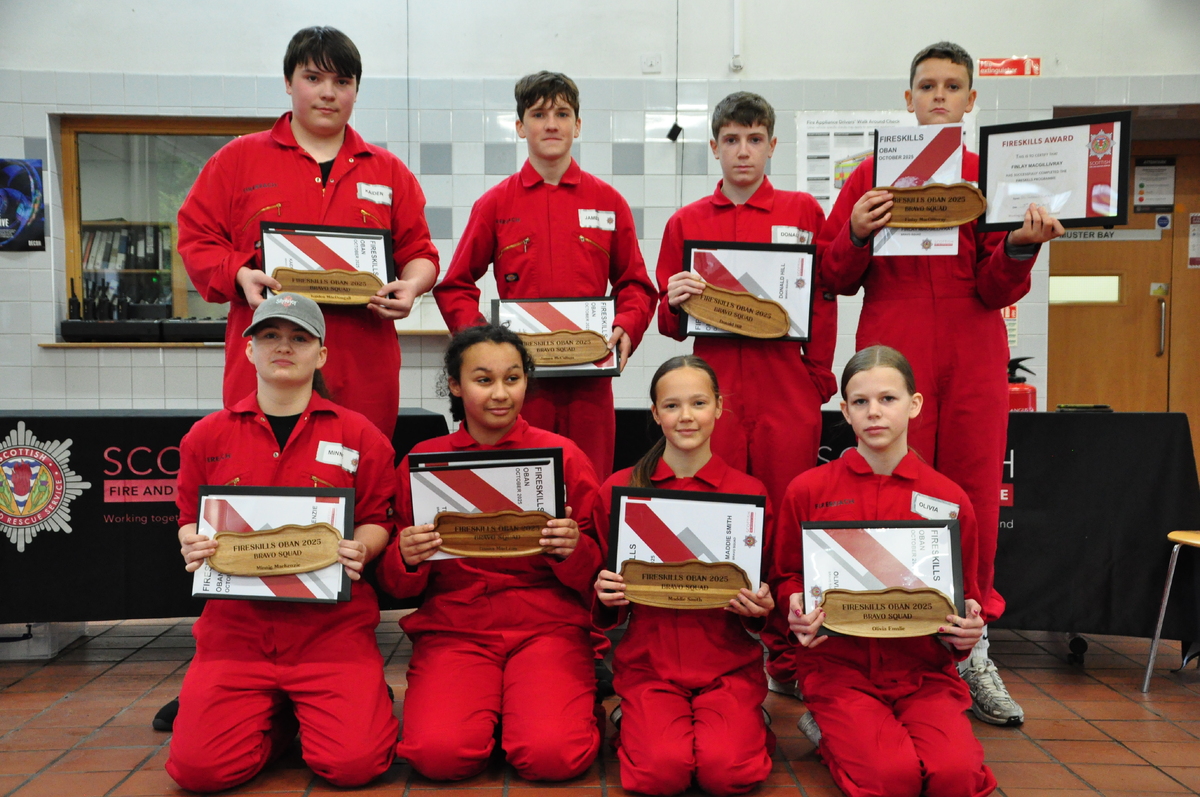 ow t41 ohs fire skills bravo squad with their awards