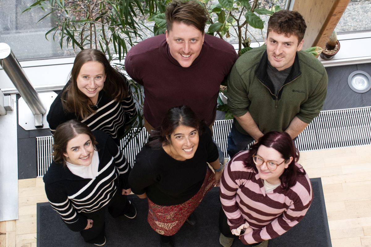 Head of SAMS Graduate School Pro Bhavani Narayanaswamy pictured with the 2025 postgraduate intake at SAMS, a partner of UHI. Photograph: SAMS