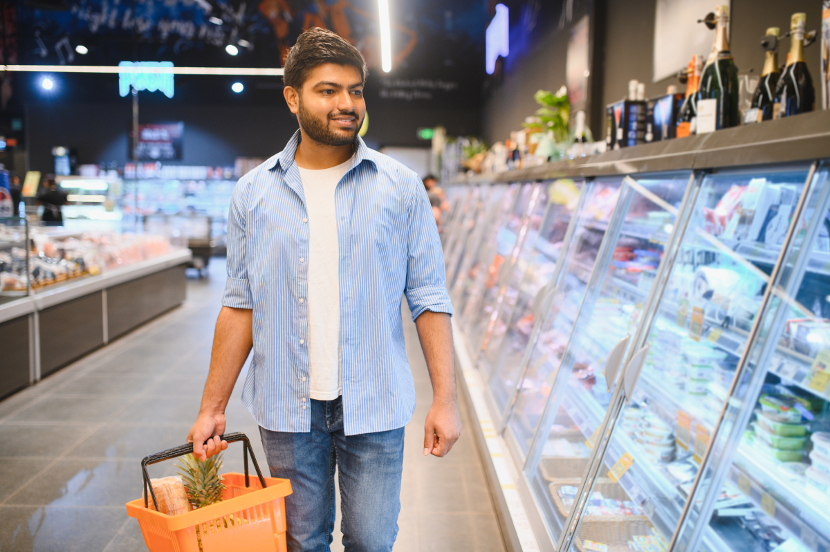Indian man in supermarket AdobeStock 1636895592 web