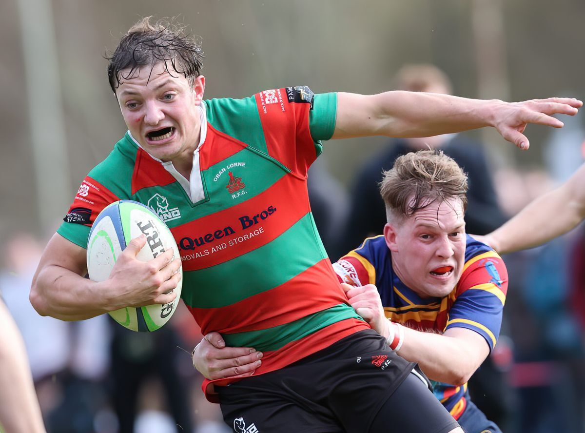 Daniel Ritchie Rugby West Coast Today - Sport - Tough second half puts Oban men second bottom
