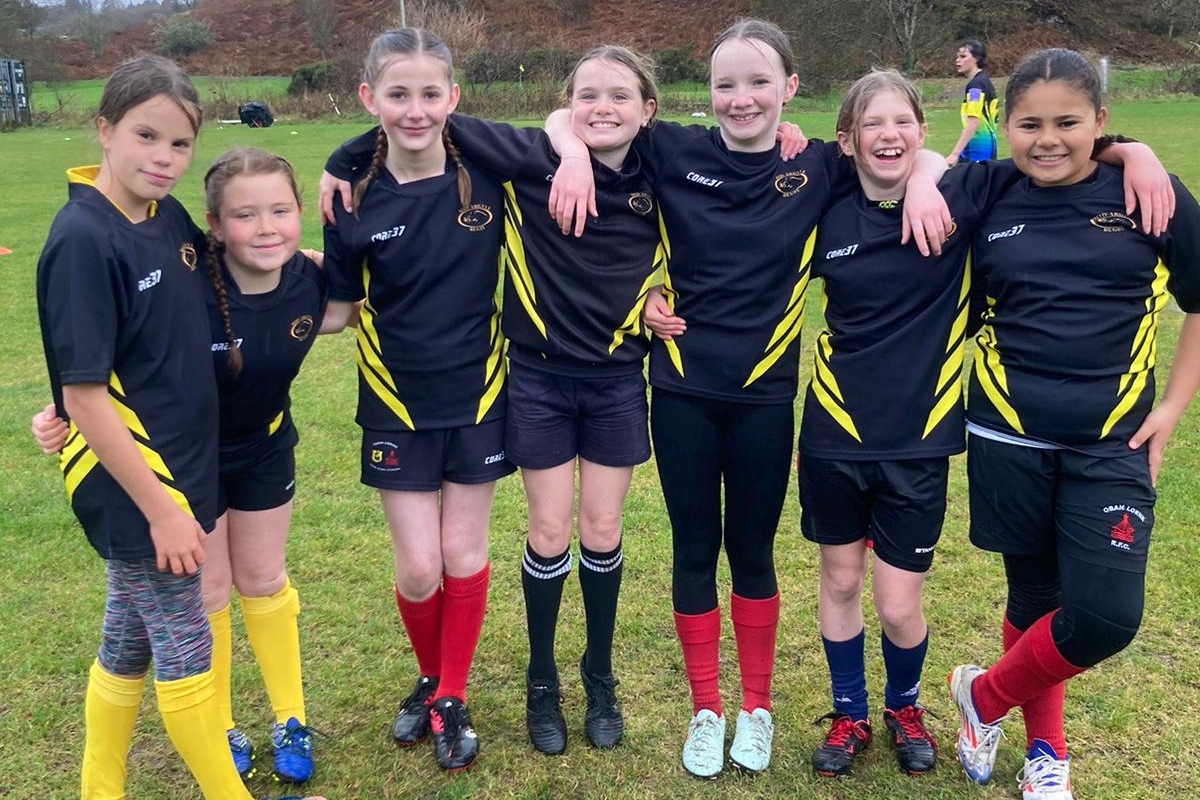 Brilliant day out for Mid Argyll rugby girls in Oban