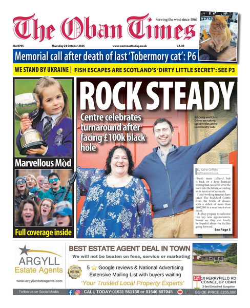 Oban Times 23rd October 2025