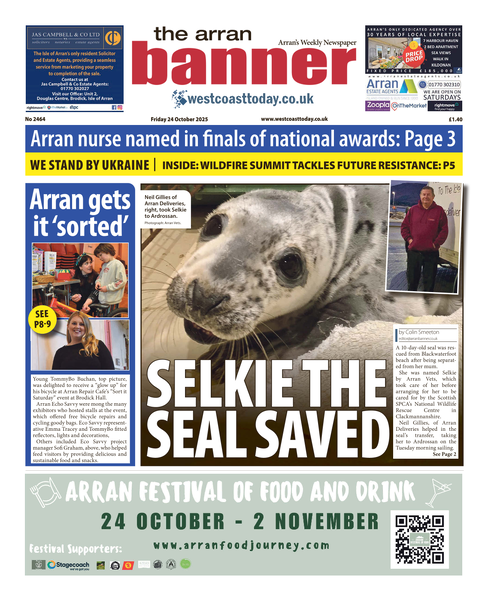 Arran Banner 24th October 2025