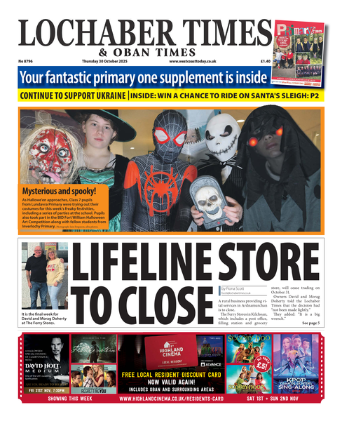 Lochaber Times 30th October 2025