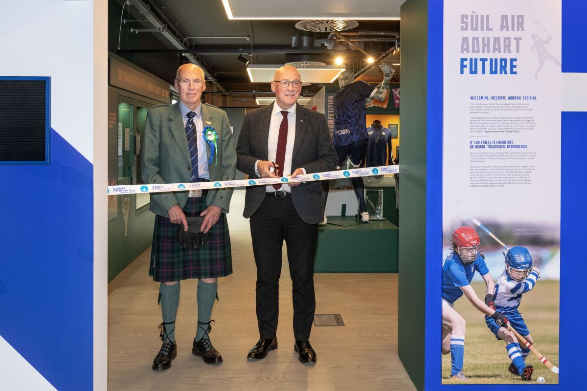 First Minister opens new exhibition &lsquo;Shinty&rsquo;s Story &ndash; Sgeul na Camanachd&rsquo;