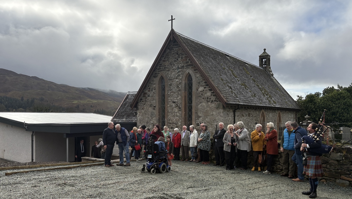 Kilmelford finally cuts the ribbon on its new church annexe