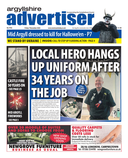 Argyllshire Advertiser 7th November 2025