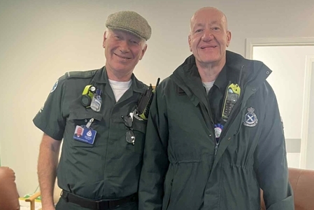 Much-loved Mid Argyll ambulance hero retires after 34 years