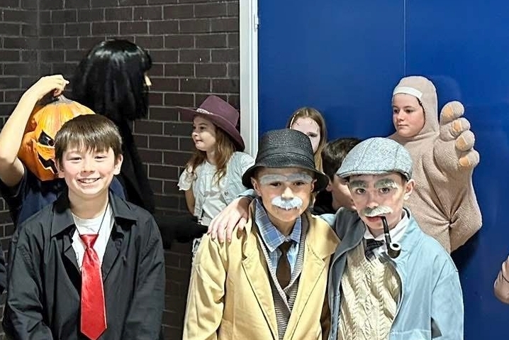 Staff and pupils get into the spirit of Hallowe'en