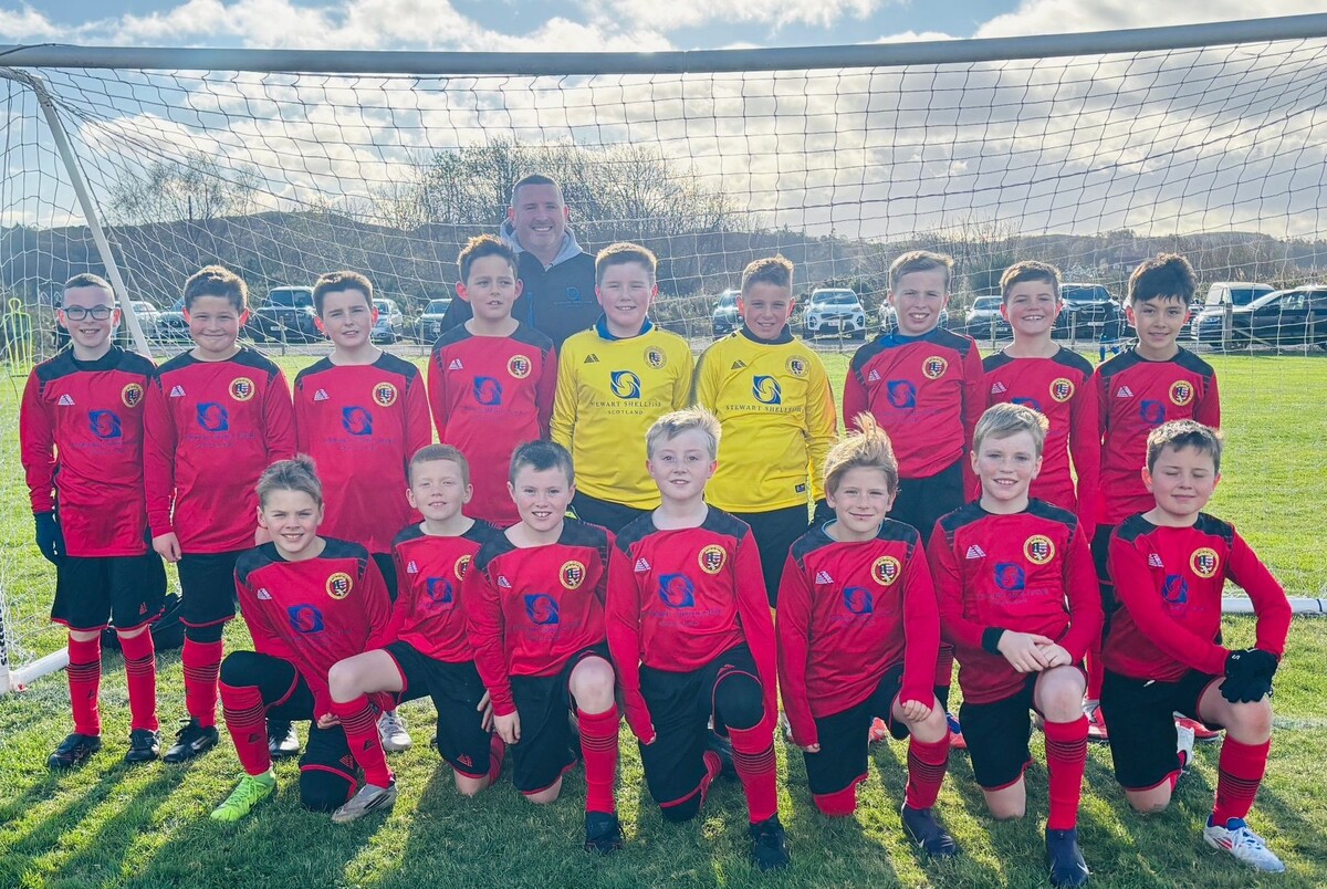 Campbeltown youngsters in action at Lochnell Football Festival