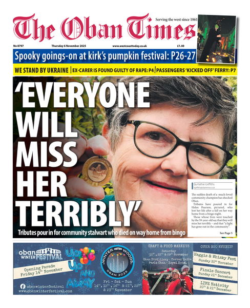 Oban Times 6th November 2025