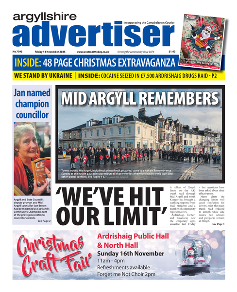 Argyllshire Advertiser 14 November 2025