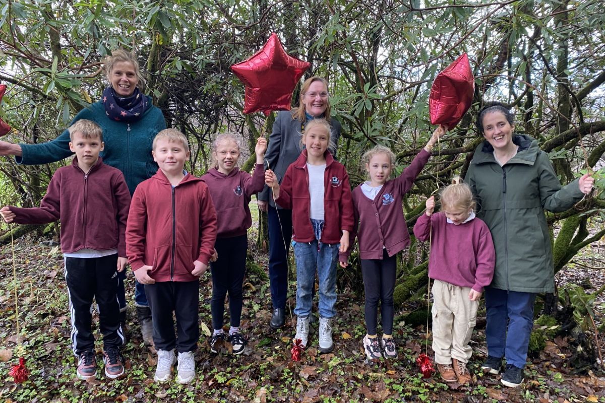 Ulva Primary Shool celebrates getting top marks from the Care Inspectorate. Photograph: Susie Carmichael