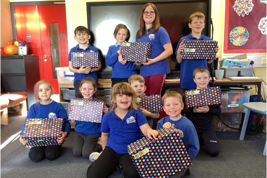 Gigha Primary School pupils have Christmas all wrapped up