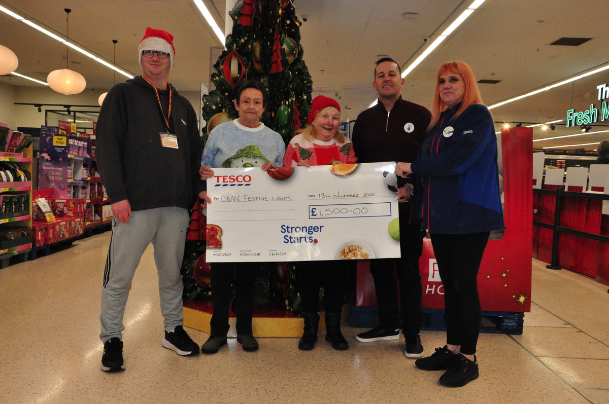 Windfall means strong finish for Oban Festive Lights fundraising effort