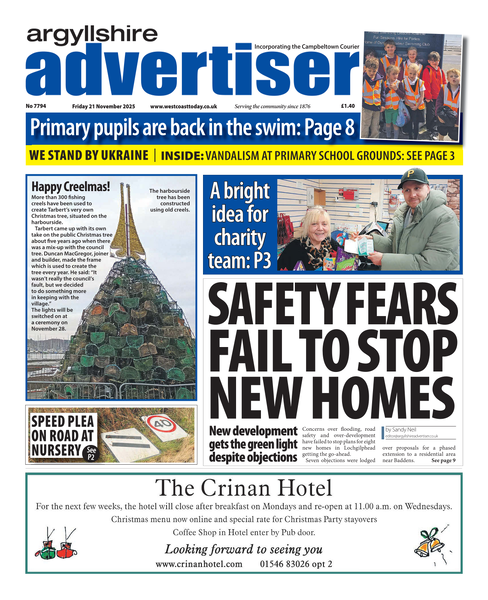 Argyllshire Advertiser 21 November 2025