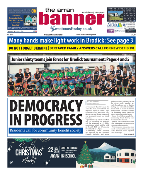 Arran Banner 21 November 2025