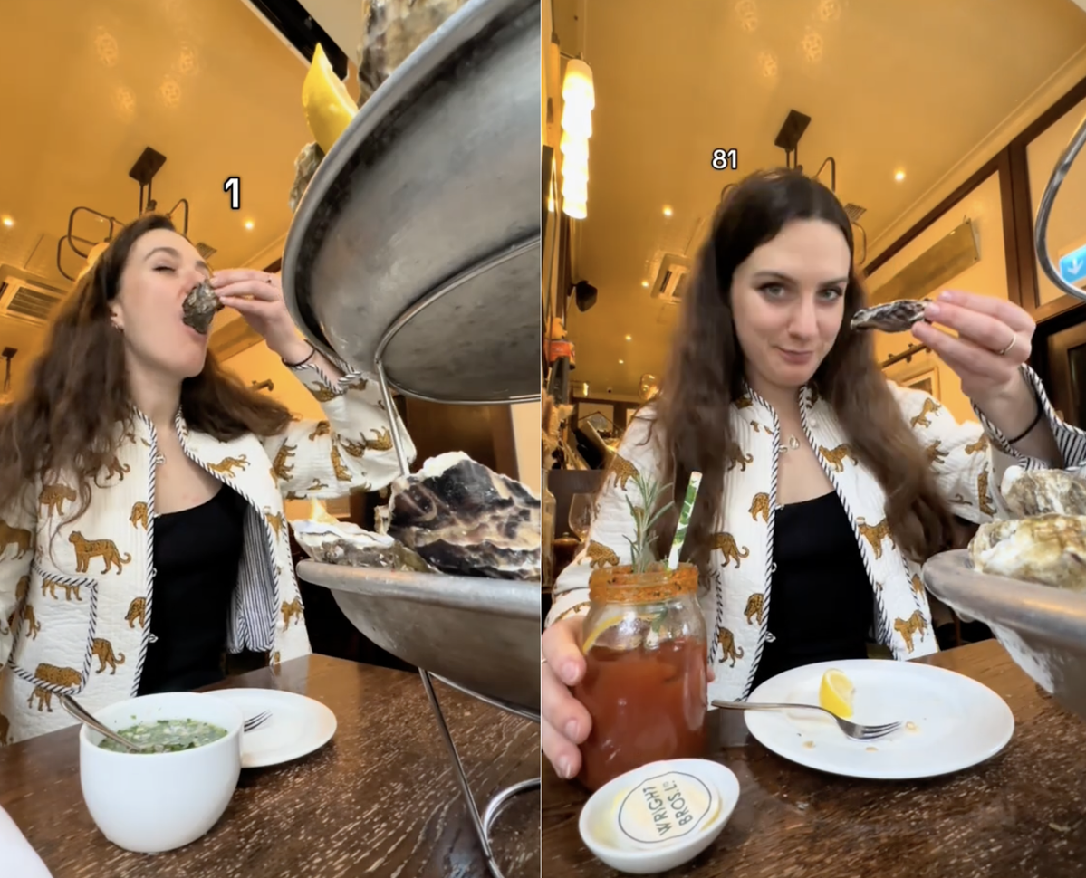 Georgiana 80 oyster challenge TikTok