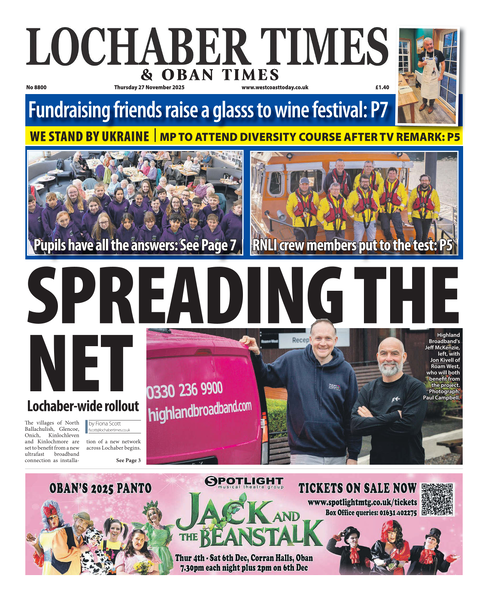 Lochaber Times 27th November 2025