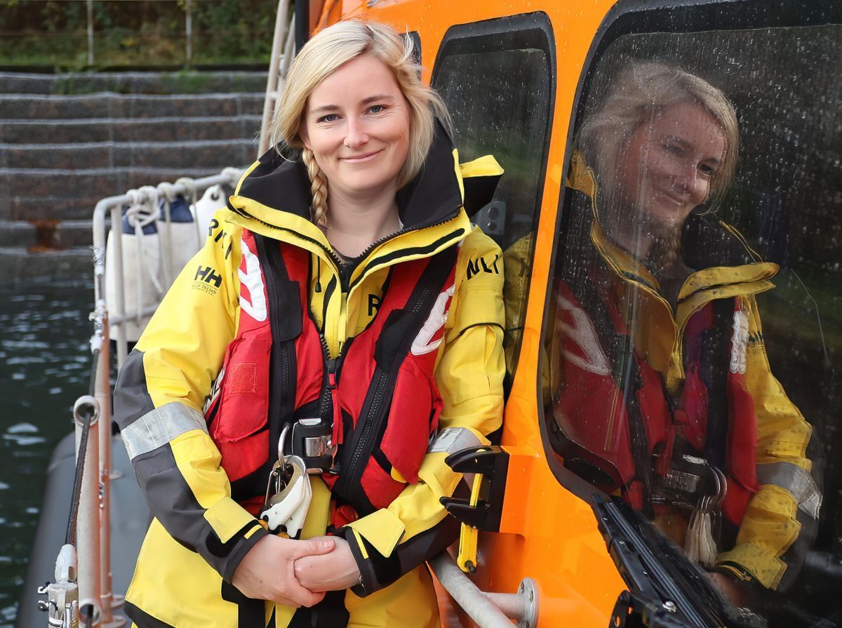 Leonie Woolf, Oban lifeboat’s newest coxswain. Images: Stephen Lawson/RNLI Leonie Woolf, Oban lifeboat’s newest coxswain. Images: Stephen Lawson/RNLI