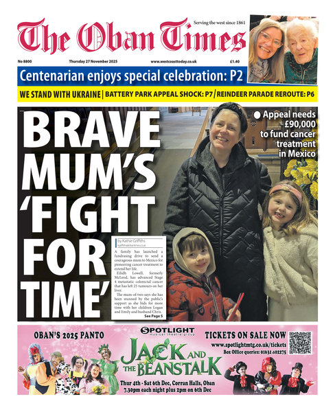 Oban Times 27th November 2025