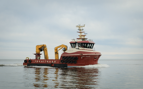 Inverlussa takes delivery of new hybrid support vessel