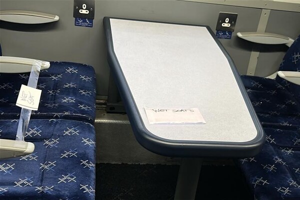 'Polar Express' melts into 'Rain Train' after "roof leak" soaks seats