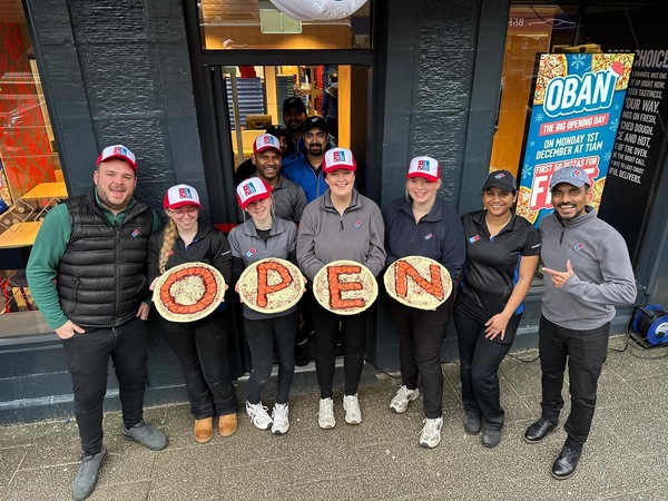 Oban Domino's brings job boost