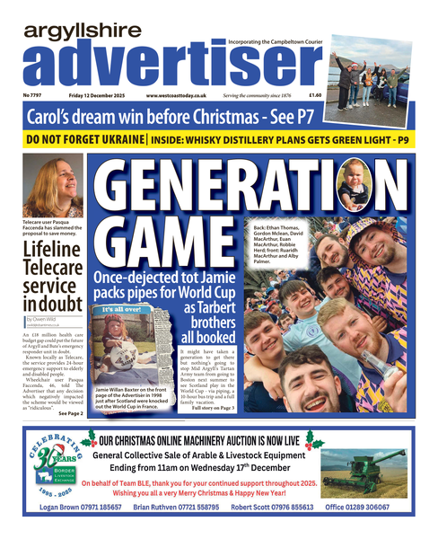 Argyllshire Advertiser 12 December 2025