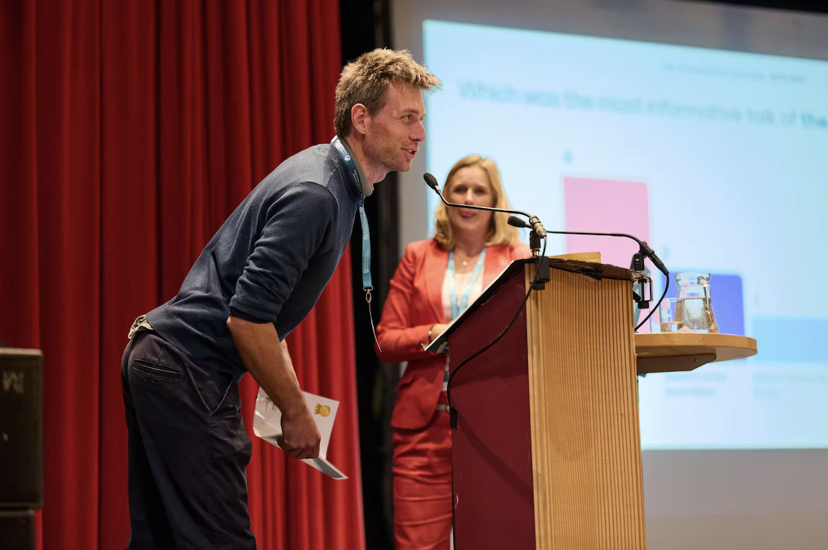 Adrian Macleod collects the Innovation prize