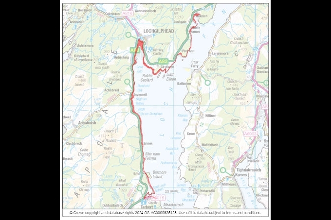 Flood warning for parts of Mid Argyll