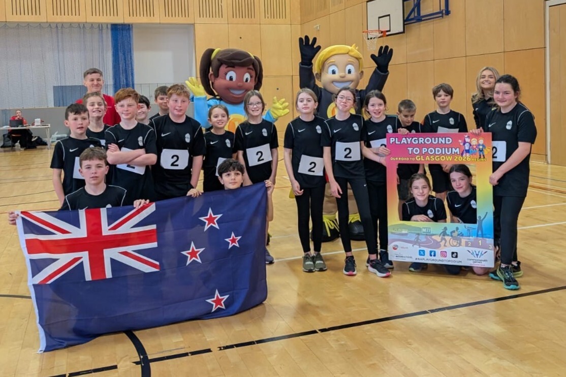 The Arran team that secured third place in the final of the Sports Hall Athletics Festival. Photograph. Ross Dobson. The Arran team that secured third place in the final of the Sports Hall Athletics Festival. Photograph. Ross Dobson.