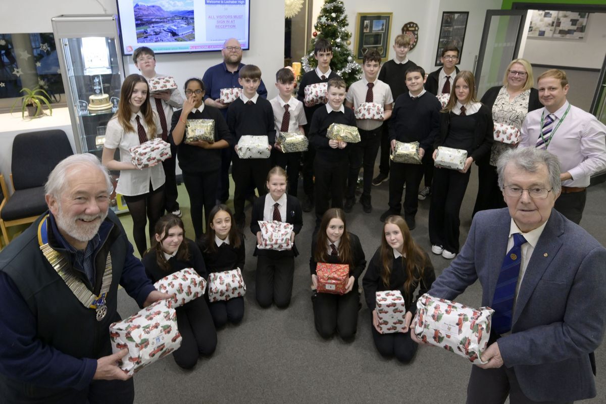 LHS pupils have Christmas all wrapped up thanks to Lochaber Rotary Club